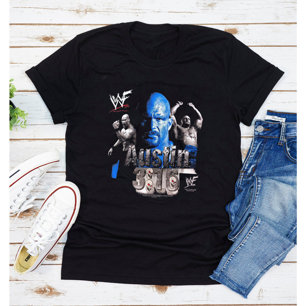 Wwf Stone Cold Steve Austin Graphic Tshirt Unisex Fashion